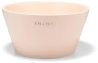 Vondels kom keramiek enjoy! 14x7cm ecru - thumbnail