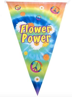 Vlaggenlijn Flower Power (5m)