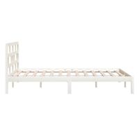 Bedframe massief hout wit 120x190 cm - thumbnail