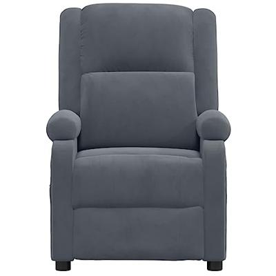 Fauteuil elektrisch verstelbaar stof donkergrijs