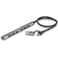DeLOCK 4 Port Slim USB Hub with USB Type-C™ or USB Type-A to 3 x USB 5 Gbps USB Type-C™ + 1 x USB 5 Gbps Type-A - thumbnail
