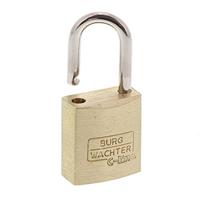 Burg Wächter 4er Set Quadro 222 15 SB Hangslot Gelijksluitend Messing Sleutelslot - thumbnail