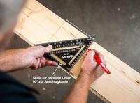 Sola rafter metrische winkelhaak 18cm zwart - 56160101 - thumbnail