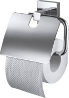 Haceka Mezzo toiletrolhouder met klep 16,3x7,5x5,4cm chroom - thumbnail