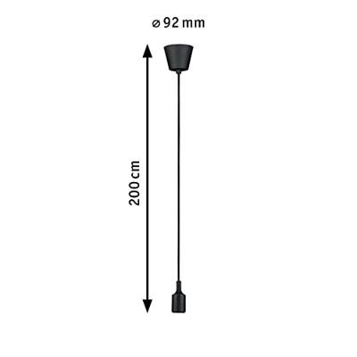 Paulmann Ketil 50381 Hanglamp LED E27 Zwart
