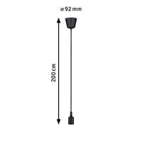 Paulmann Ketil 50381 Hanglamp LED E27 Zwart - thumbnail