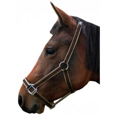 S2G halster pony 48 x 35 x 3,5 cm leer donkerbruin/beige