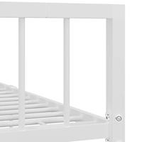 Bedframe metaal wit 120x200 cm - thumbnail