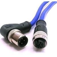 Mueller Electric C4BC81M005 Sensor/actuator connector M12 Aantal polen (sensoren): 4 Stekker, haaks, Bus, recht 5 m 1 stuk(s) - thumbnail