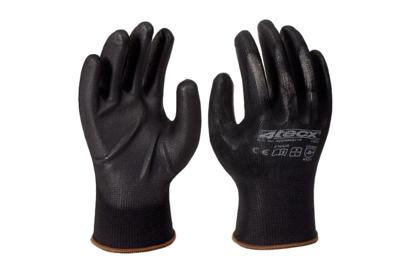 4tecx Handschoen PU zwart 3 paar maat 11 4tecx Handschoen PU zwart 3 paar maat 11