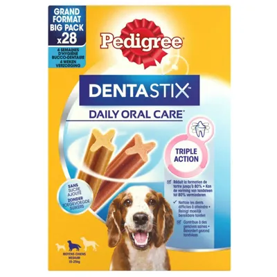 Pedigree Dentastix Medium Kauwstaaf Gebitsverzorgende Hondensnack 28 Stuks bij Jumbo