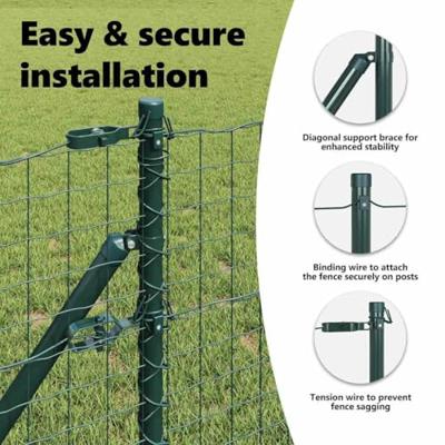 VidaXL Afrasteringspaal 13 pcs groen staal