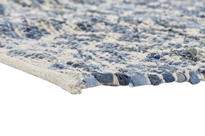 Tapijt DKD Home Decor Blauw Wit (120 x 180 x 1 cm)