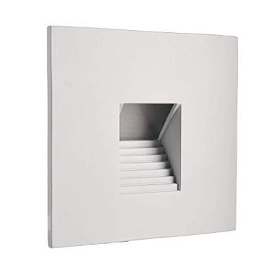 Deko Light Abdeckung eckig weiß Stufe für Alwaid 930485 Afdekking Wit (RAL 9016)