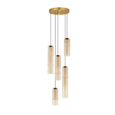Lyora Unieke hanglampSano rond 5-lichts goud - 9009170
