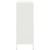 Hoge kast 68x39x103,5 cm staal wit - thumbnail