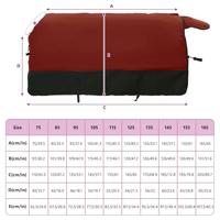 VidaXL Paardendeken donkergroen en zwart 145 cm polyester - thumbnail