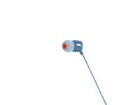 JBL Tune 110 In-ear hoofdtelefoon met knoopvrije platte bandkabel en microfoon in blauw - voor grenzeloos muziekgenot met de Pure Bass Sound technologie - thumbnail