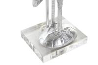 Bureaulamp DKD Home Decor Zwart Zilverkleurig Hars 60 W 220 V 33 x 33 x 74 cm - thumbnail