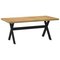 Wandtafel NOAIN X-vormige poten 180x90x75 cm massief hout - thumbnail