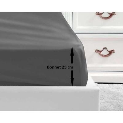 LOVELY HOME Hoeslaken 100% katoen 180x200x25 cm - Donkergrijs LOVELY HOME Hoeslaken 100% katoen 180x200x25 cm - Donkergrijs