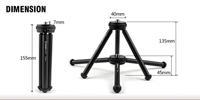 SUNWAYFOTO T1A11 II Mini Aluminium Tafelblad Statief T1A11 MK2 - thumbnail