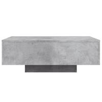 Salontafel met LED-verlichting 85x55x31 cm betongrijs - thumbnail