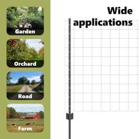 VidaXL Hek met paal grijs 1 x 25 m staal - thumbnail