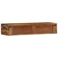 Tv-meubel wandmontage 100x30x19 cm massief gerecycled hout - thumbnail