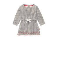 Noppies baby jurk Mazzola met all over print wit/zwart - thumbnail