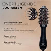 Ted Hilley DuoStyle Titanium Blow Dryer Brush Black Pink - thumbnail