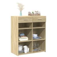 Dressoir 80x42,5x93 cm bewerkt hout sonoma eikenkleurig - thumbnail