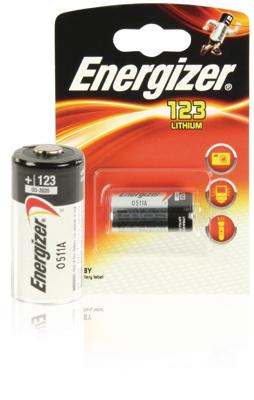 Energizer batterij Photo Lithium 123, op blister