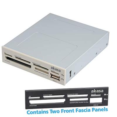 Akasa AK-ICR-07 Inbouw-geheugenkaartlezer USB-A 2.0 Zwart - thumbnail