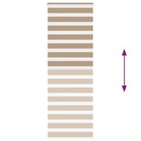 Zebra Blind 70x230 cm stofbreedte 65,9 cm polyester zandbruin - thumbnail