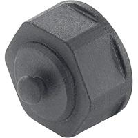 Telegärtner 100022773 STX V1 stofkap voor flenzen variant 1 Zwart 1 stuk(s) - thumbnail