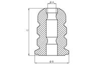 Aanslagrubber, vering TED56210 - thumbnail