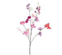 Mixed flower spray mixed pink 119 cm kunstbloem Erutan Avon - Erutan avon - thumbnail