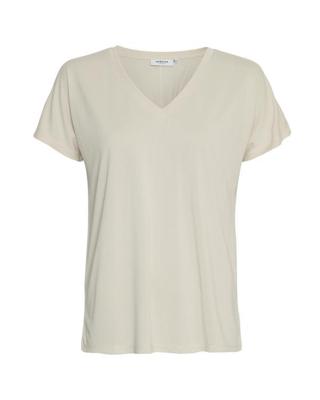 Msch Copenhagen Mschfenya Modal V Neck Tee 18167 T-shirts Oatmeal