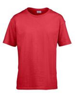 Gildan G64000K Softstyle® Youth T-Shirt - Red - S (110/116) - thumbnail