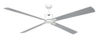 CasaFan ECO NEO III 180-4 WE-WE/LG WiFi Flügel Weiß/Lichtgrau Plafondventilator 28 W (Ø x h) 180 cm x 360 mm Wit Met afstandsbediening, Timer, Met wintermodus, - thumbnail