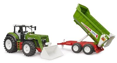 bruder ROADMAX tractor met frontlader en kiepwagen Kant-en-klaar model Landbouwvoertuig (model) - thumbnail