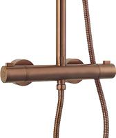 Ben Lavion 250 Cool regendoucheset met 4 straalsoorten Ø25cm geborsteld koper pvd - thumbnail