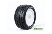 Louise E-ROCKET Banden Set - Soft - Velgen Wit - Hex 12mm - 4WD Voor - thumbnail