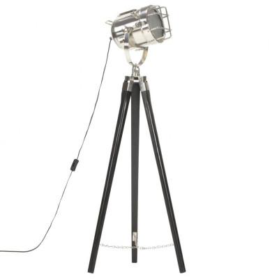 VidaXL Vloerlamp driepoot 97 cm massief mangohout zwart