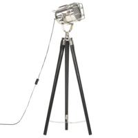 VidaXL Vloerlamp driepoot 97 cm massief mangohout zwart - thumbnail