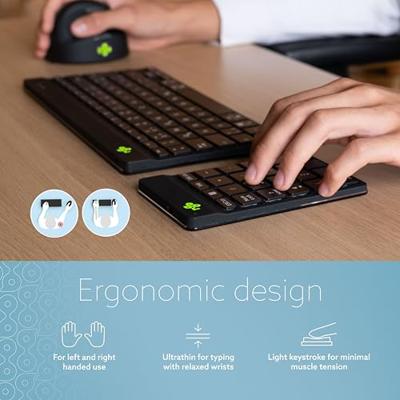 R-GO Tools Numpad Break Numeriek toetsenbord Bluetooth, Draadloos Ergonomisch, Geluidsarme toetsen Zwart R-GO Tools Numpad Break Numeriek toetsenbord Bluetooth, Draadloos Ergonomisch, Geluidsarme toetsen Zwart