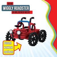 Clics Spaghetteez wiggly roadsters flexibele bouwstaafjes, 46dlg. - thumbnail