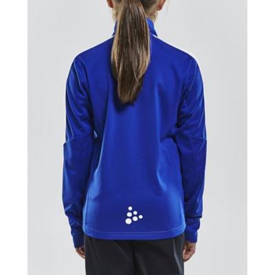Craft 1905639 Progress Halfzip Tee LS JR - Club Cobolt/White - 146/152