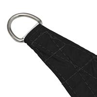 Zonnescherm vierkant 2,5x2,5 m oxford stof zwart - thumbnail